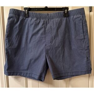 Hurley Men's XL 5" Inseam H2O-Dri Trek Cargo Shorts Blue Elastic Waist